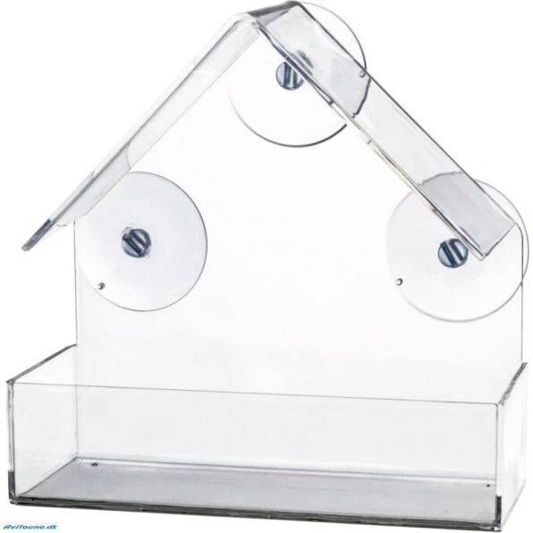 TRIXIE Udendørs foderautomat i metal, sølv 14×25×14 cm, 800 ml