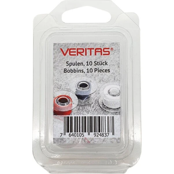 VERITAS Symaskinespoler klar 10 stk (H 8,63–8,67 mm, Ø21 mm)
