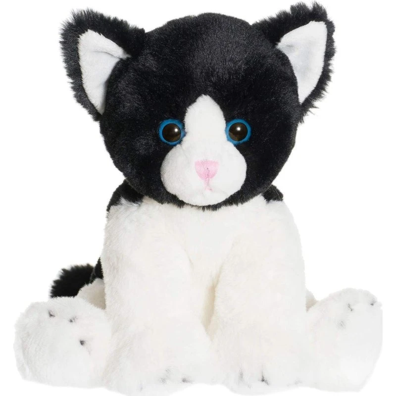 Teddykompaniet Mojje, Sort Kat, 23 cm, Blød og Vaskbar