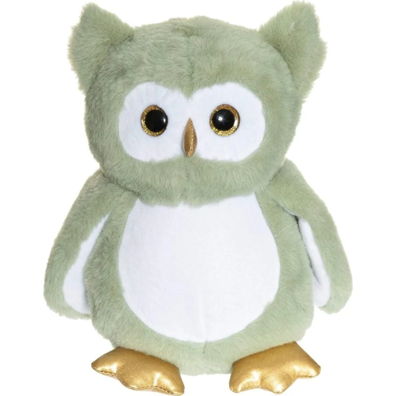 Teddykompaniet Selvlysende Ugle Grøn 25 cm, Maskinvaskbar