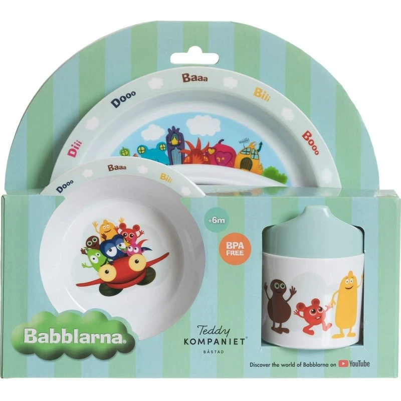 Teddykompaniet Babblarna Spisesæt 3 Dele