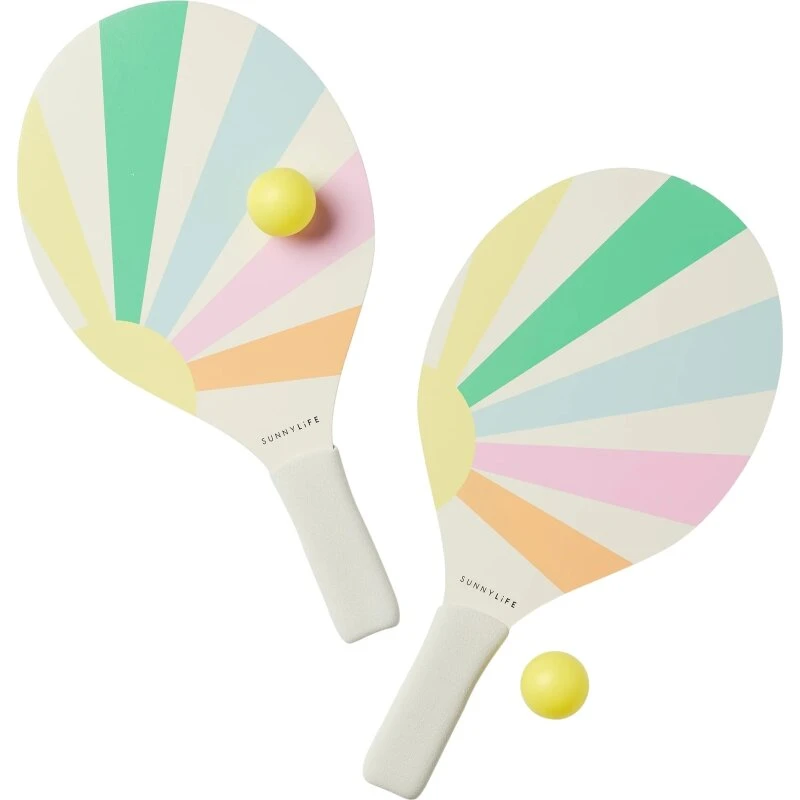 Sunnylife Strandtennissæt Gelato – 2 bat, 2 bolde & taske