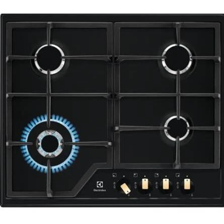 Electrolux EGS6436RK Sort Gaskomfur, Indbygget, 8800 W