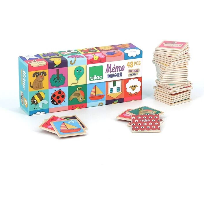 Vilac Huskespil 'Sommer og Sol' – 24 par træbrikker