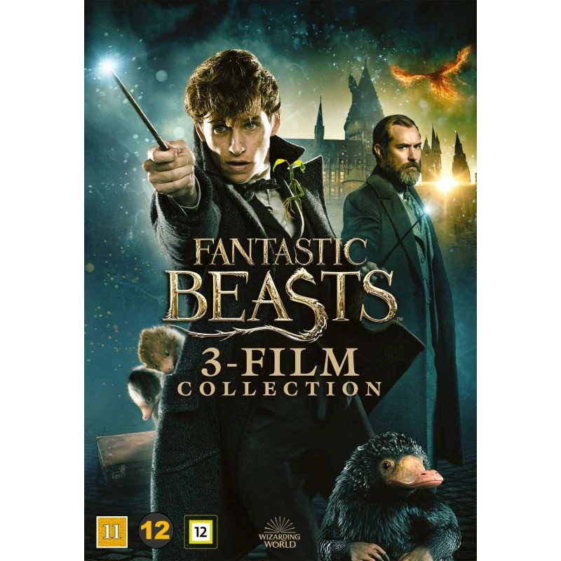 Fantastic Beasts 1-3 - DVD-trilogi