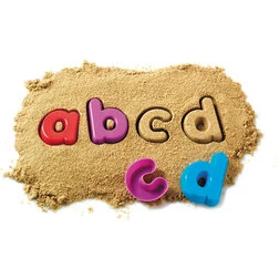 Sandforme - små bogstaver, 26 dele