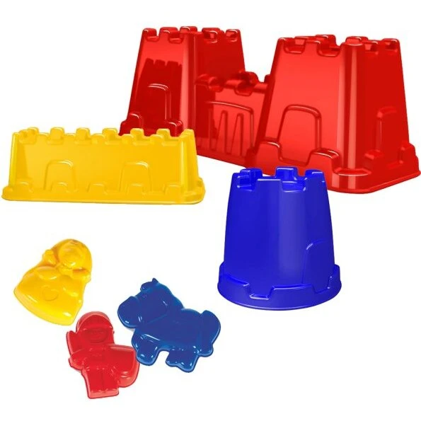 Spielstabil Sandforme - Slot/borg med figurer, 6 stk