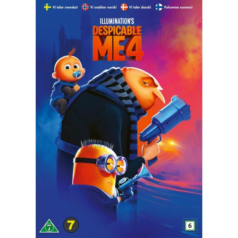 Despicable Me 4 (DVD) – Grusomme Mig 4, Region 2, 2024
