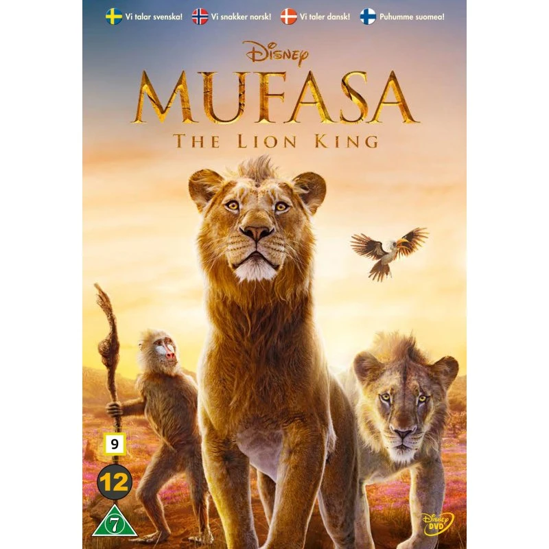 Disney Mufasa: Løvernes Konge - DVD