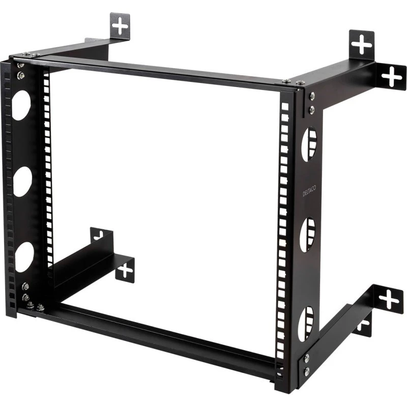 Deltaco 19-DTSR0509 9U Vægmonteret Rackpanel Sort