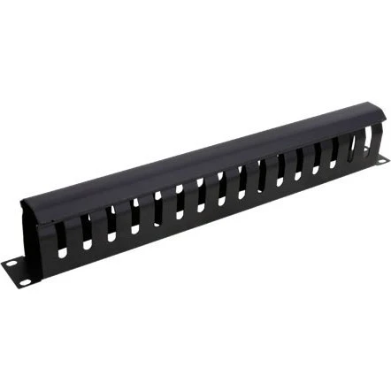 Deltaco Kabelmanagement 1U 16 huller Sort