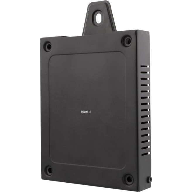 Deltaco Universal Anti-theft Media Box Mount, sort, stål