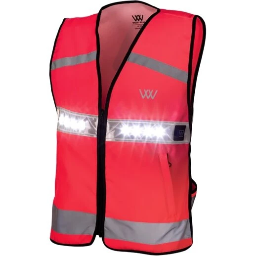 Woof Wear Hi-Vis refleksvest med LED, Pink, L