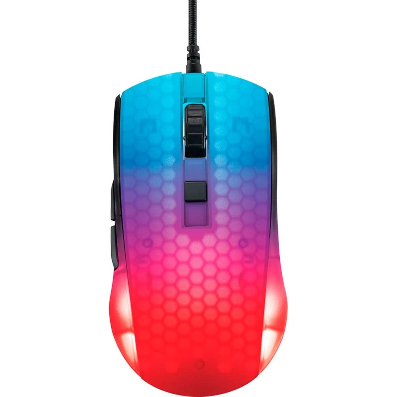 Deltaco GAMING DM310 Transparent RGB Ultralyt, 6 knapper, Sort
