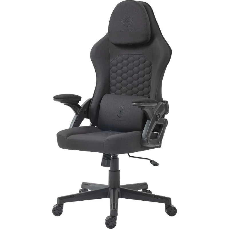 Deltaco DC130 Gamingstol Sort i Blødt Linnedstof