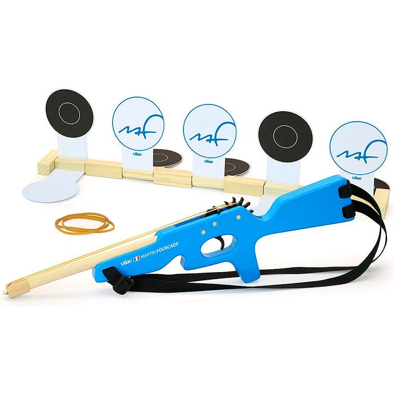 Vilac skiskydningsriffel med skydeskiver og 20 elastikker