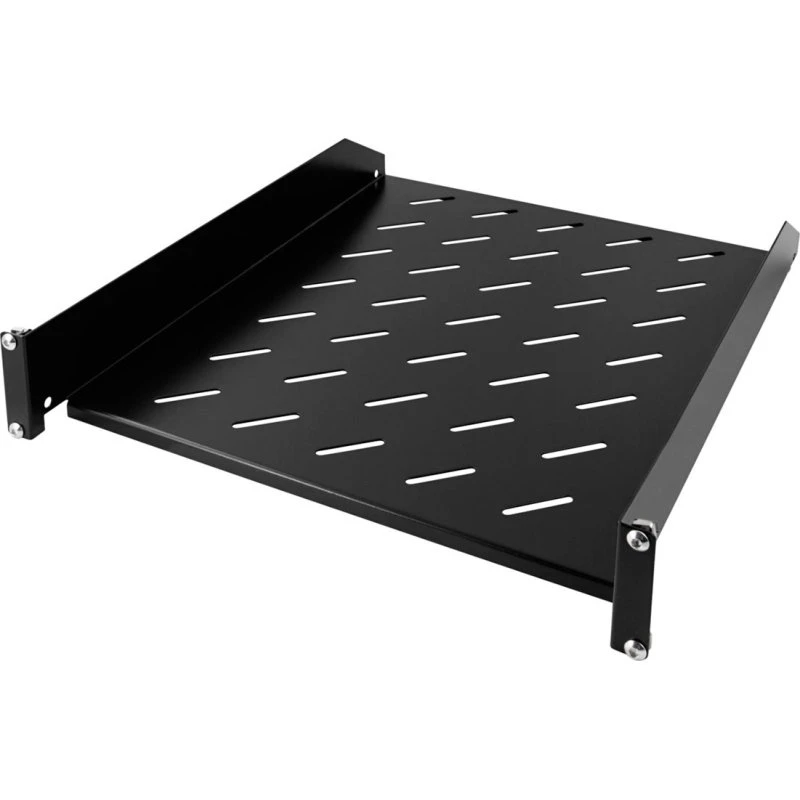 Deltaco 19-FH10 2U Rackhylde, Sort