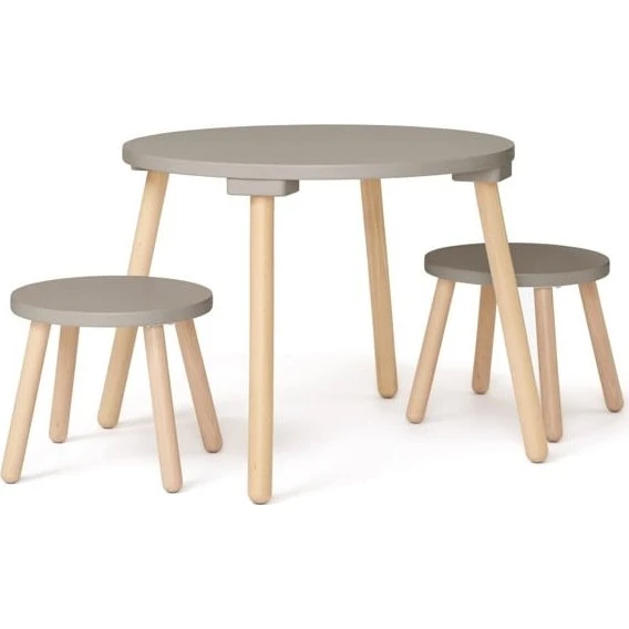Kids Concept Børnemøbelsæt Lysebrun/Natur 3 dele
