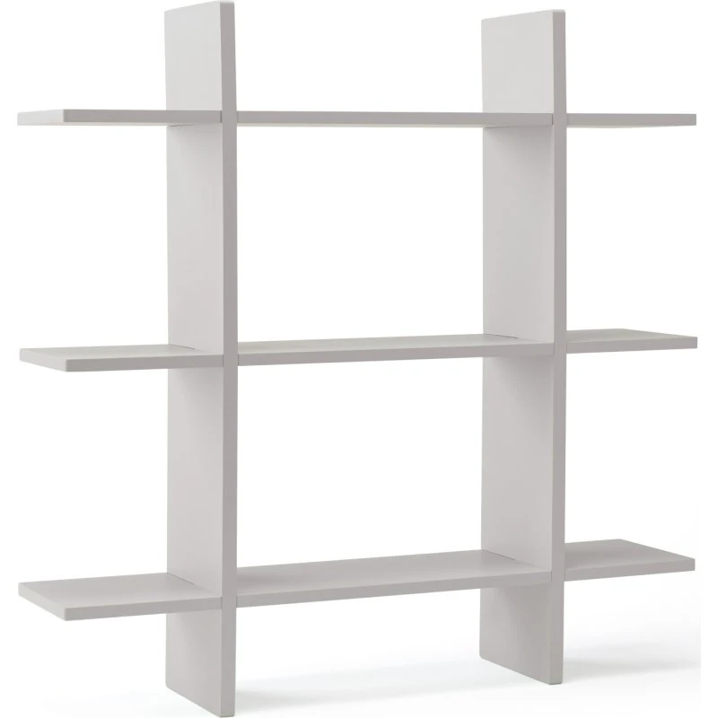 Kids Concept Star Reol med 3 Hylder - Grå - 15x70 cm