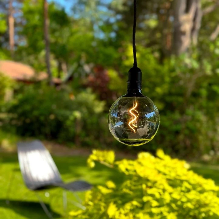 LightsOn Penny Pendellampe Gravity + DecoBulb XL Smoke