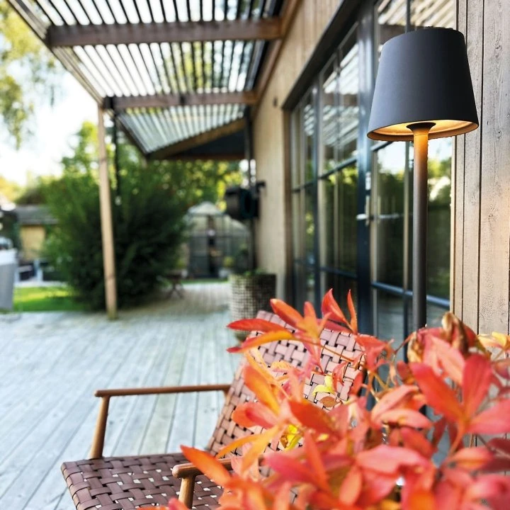 LightsOn Sofy Golvlampe 8W 870lm Grå IP65 Touch-dæmper
