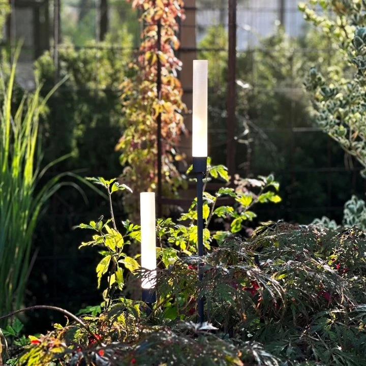LightsOn Frost Ljuspelare 126 + 91 cm 2-pak Grå
