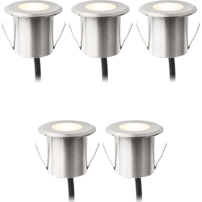 LightsOn Dexter Decklight 5-pak Sølv