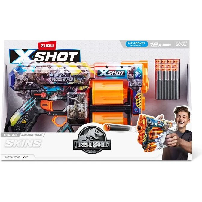 X-SHOT Skins Dread S1 Jurassic – 12-piles roterende tromle