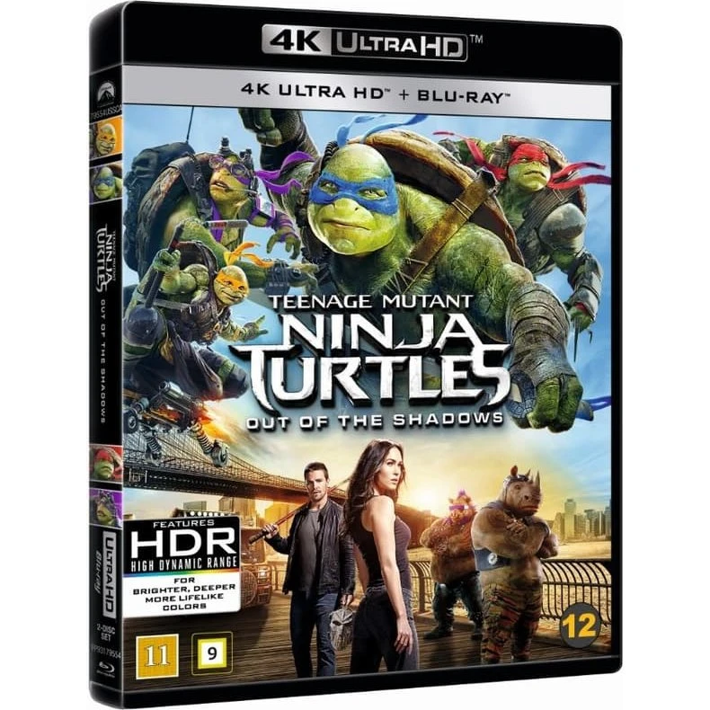 Teenage Mutant Ninja Turtles: Out of the Shadows – 4K Ultra HD + Blu-ray