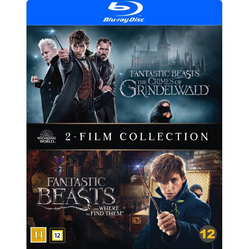 Fantastic Beasts 1 & 2 – Blu-ray (Engelsk, Dansk undertekster)