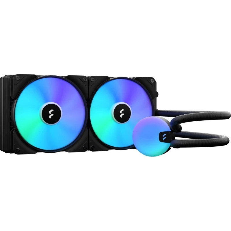 Fractal Design Lumen S28 V2 RGB 140mm CPU-vandkøler med 2 ARGB-fans - Sort