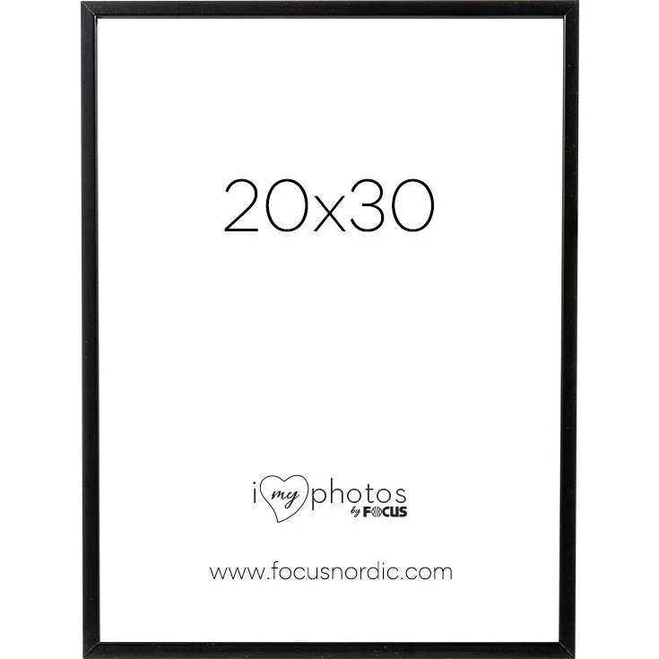 Focus Rock Billedramme, Sort, 20x30 cm