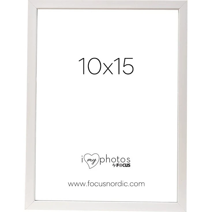 Focus Rock Billedramme Hvid 10x15 cm