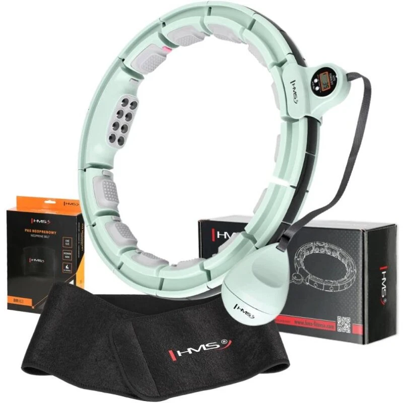 HMS Magnetisk Hula Hoop HHM13 grøn med tæller & slankebælte BR163