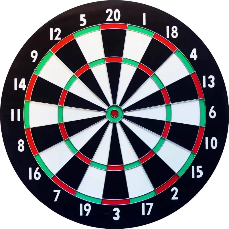 SportMe Klassisk Dartskive Ø43cm med 6 Pile