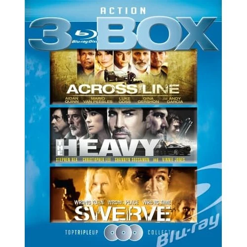 Action Box (3 disc) - Across the Line, The Heavy, Swerve (Blu-ray)
