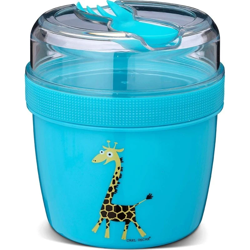 Carl Oscar N'ice Cup Madkasse med Kølelement, Turkis (600+300ml)