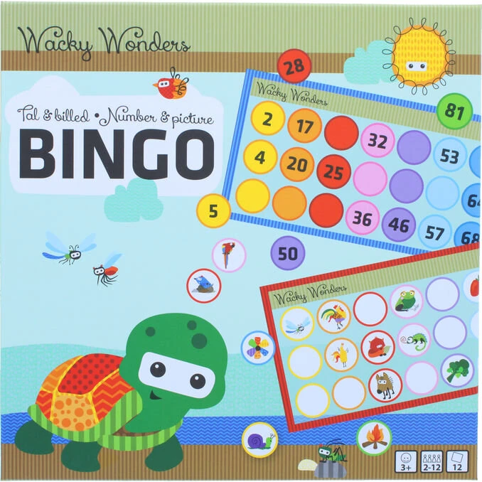 Wacky Wonders Tal- & Billedbingo (fra 3 år)