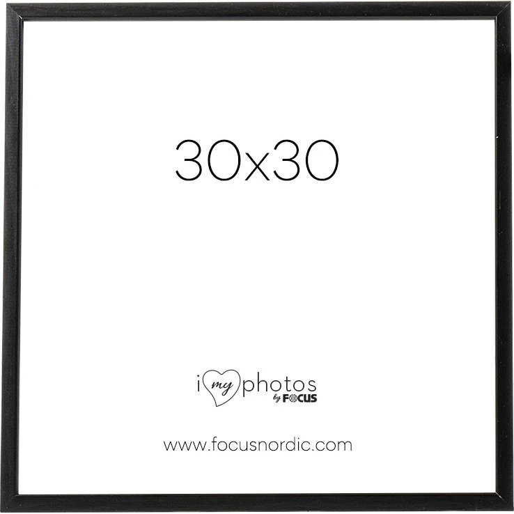 Focus Rock Billedramme, Sort, 30x30 cm