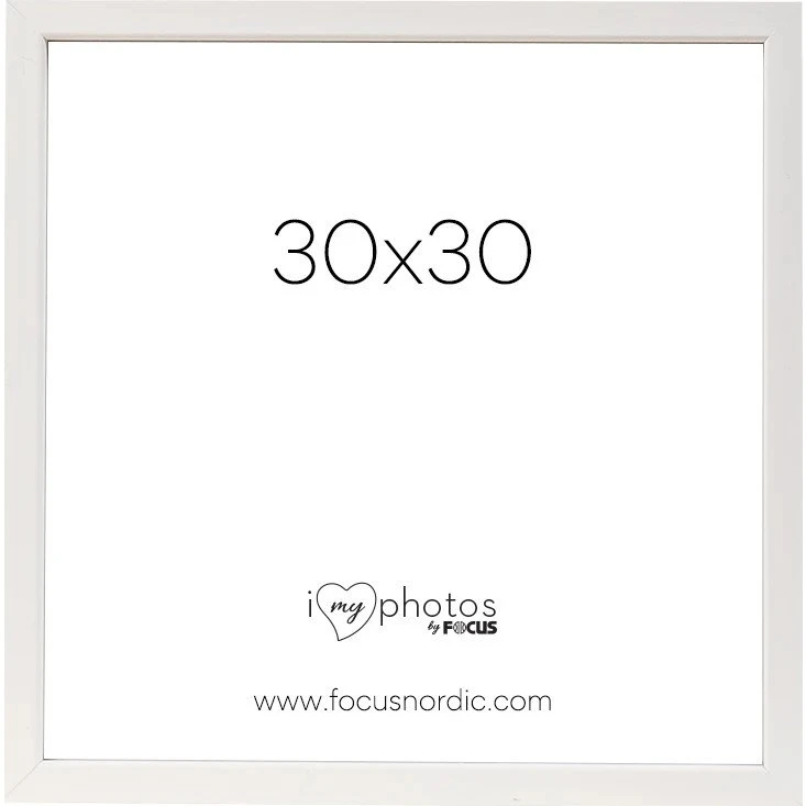 Focus Rock Billedramme, Hvid, 30x30 cm