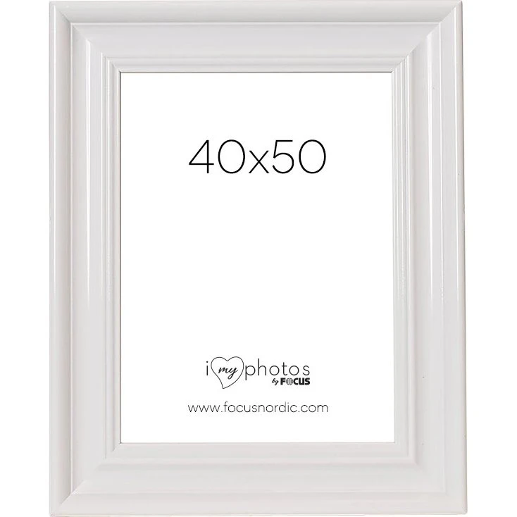 Focus Charleston Billedramme 40x50cm Hvid