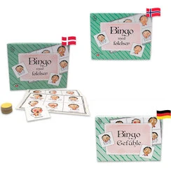 Bingo med følelser – pædagogisk spil 3–6 år