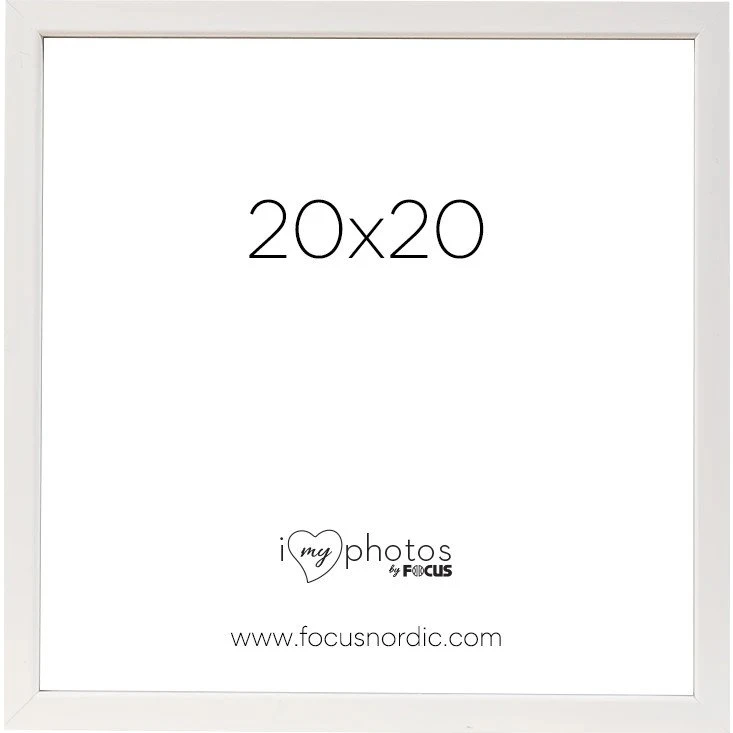 Focus Rock Billedramme Hvid 20x20 cm