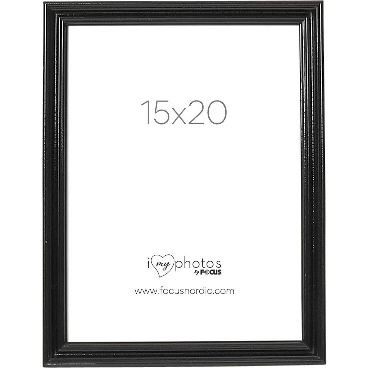Focus Verona Billedramme 15x20cm Sort