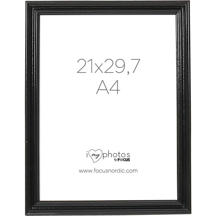 Focus Verona Billedramme 21x29.7 cm, Sort