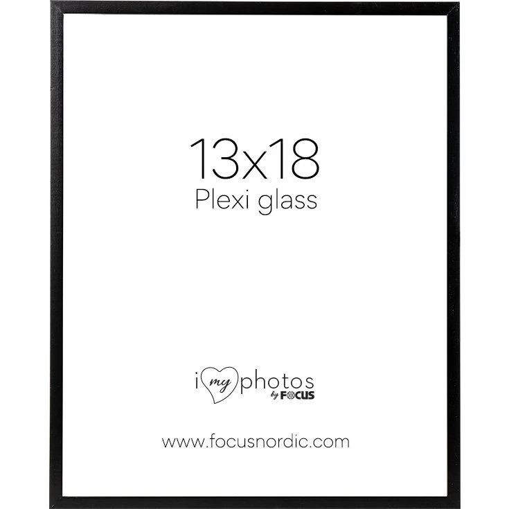 Focus Soul Billedramme, Sort Plexi, 13x18 cm