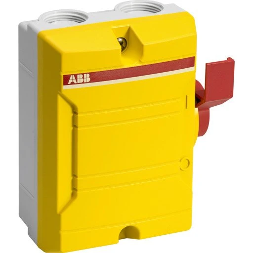 ABB BWS 3P+HJ 16A Sikkerhedsafbryder Rød/Gul