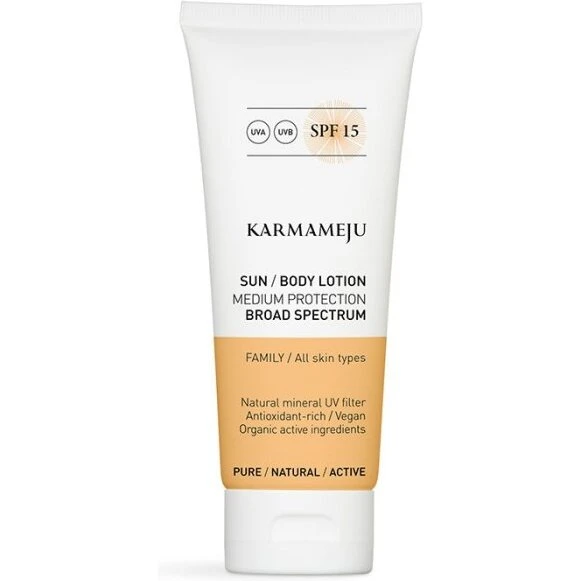 Karmameju Solcreme SPF 15 100 ml (rejsestørrelse)