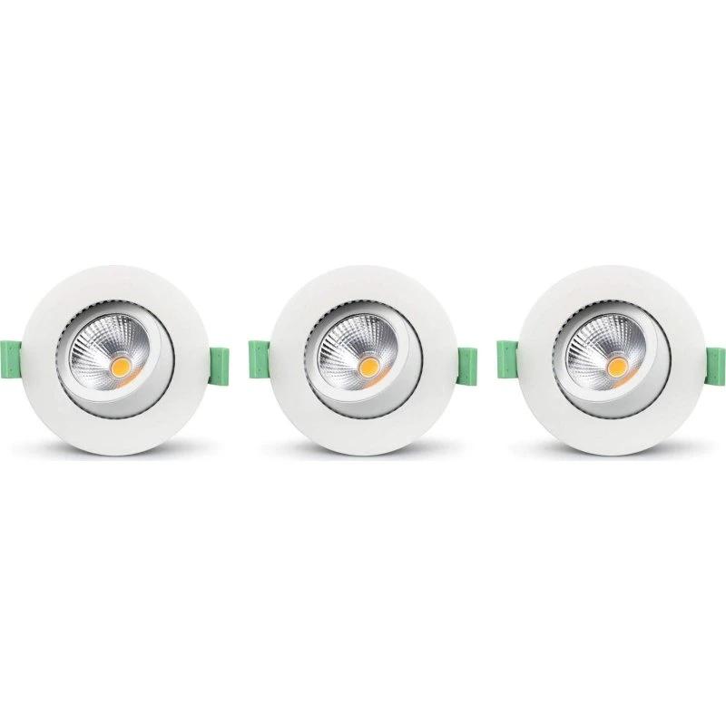 Llitt Lisa Dæmpbar Downlight 3000K 600lm 3-pak Hvid