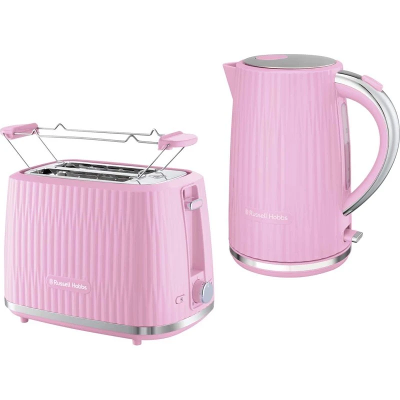 Russell Hobbs Hindbærkedel & Brødrister Sæt, 1,7 L, Raspberry